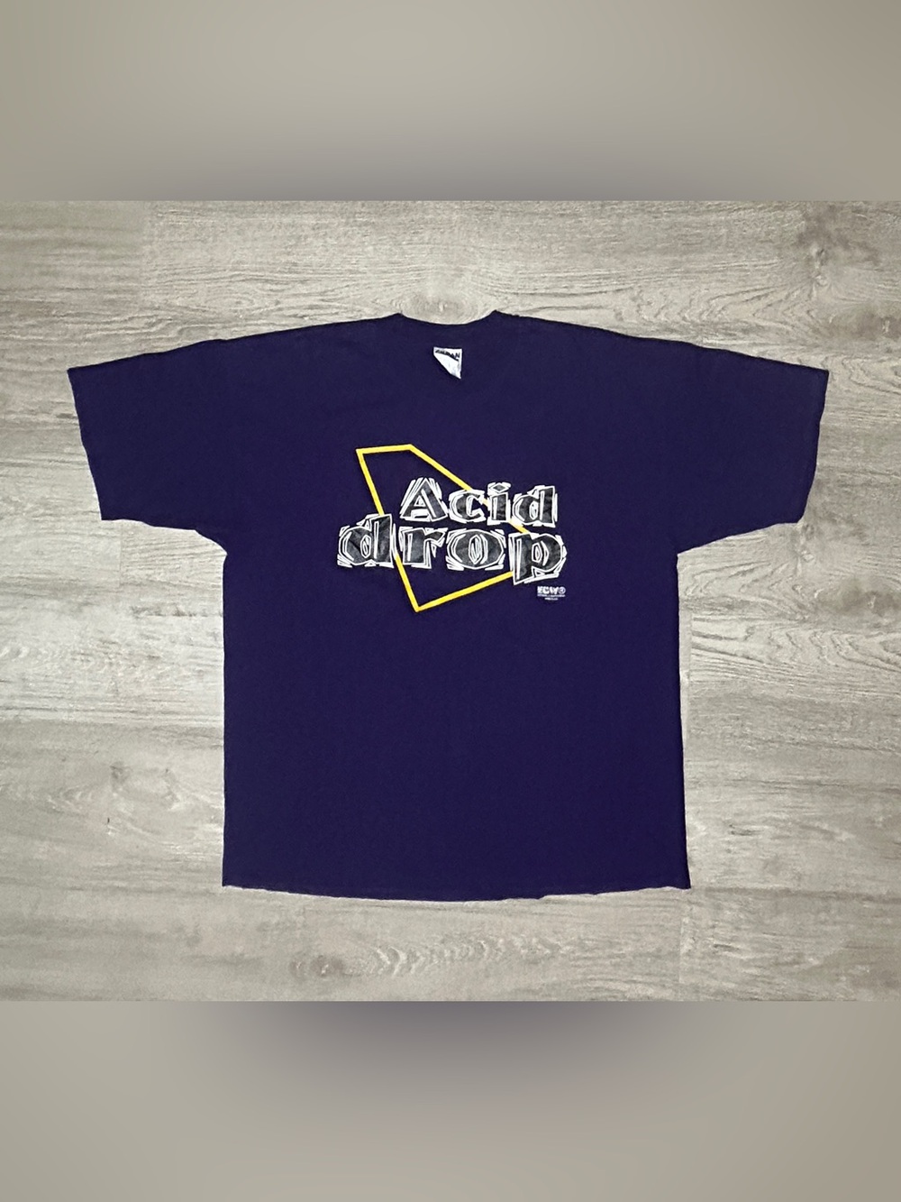 ECW Wrestling 90s Lil Spike Dudley Acid Drop Mens Purple Graphic T-Shirt